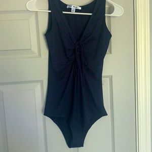 Navy Body Suit